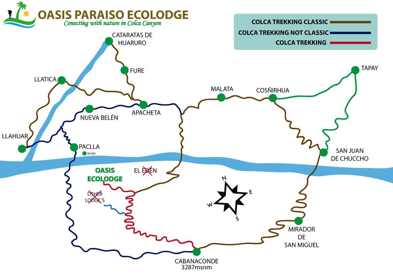 Oasis Paraiso Ecolodge Cabanaconde Exterior foto